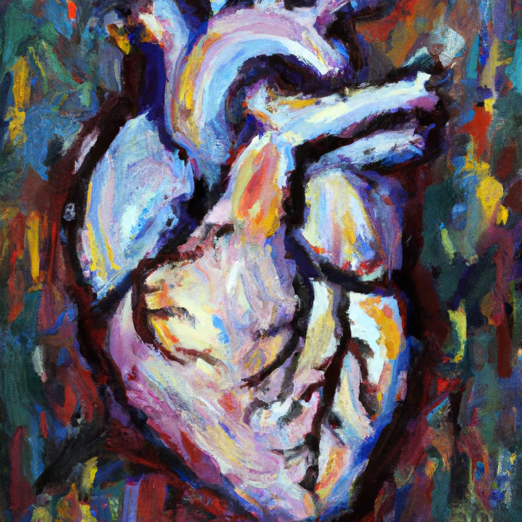 human heart painting