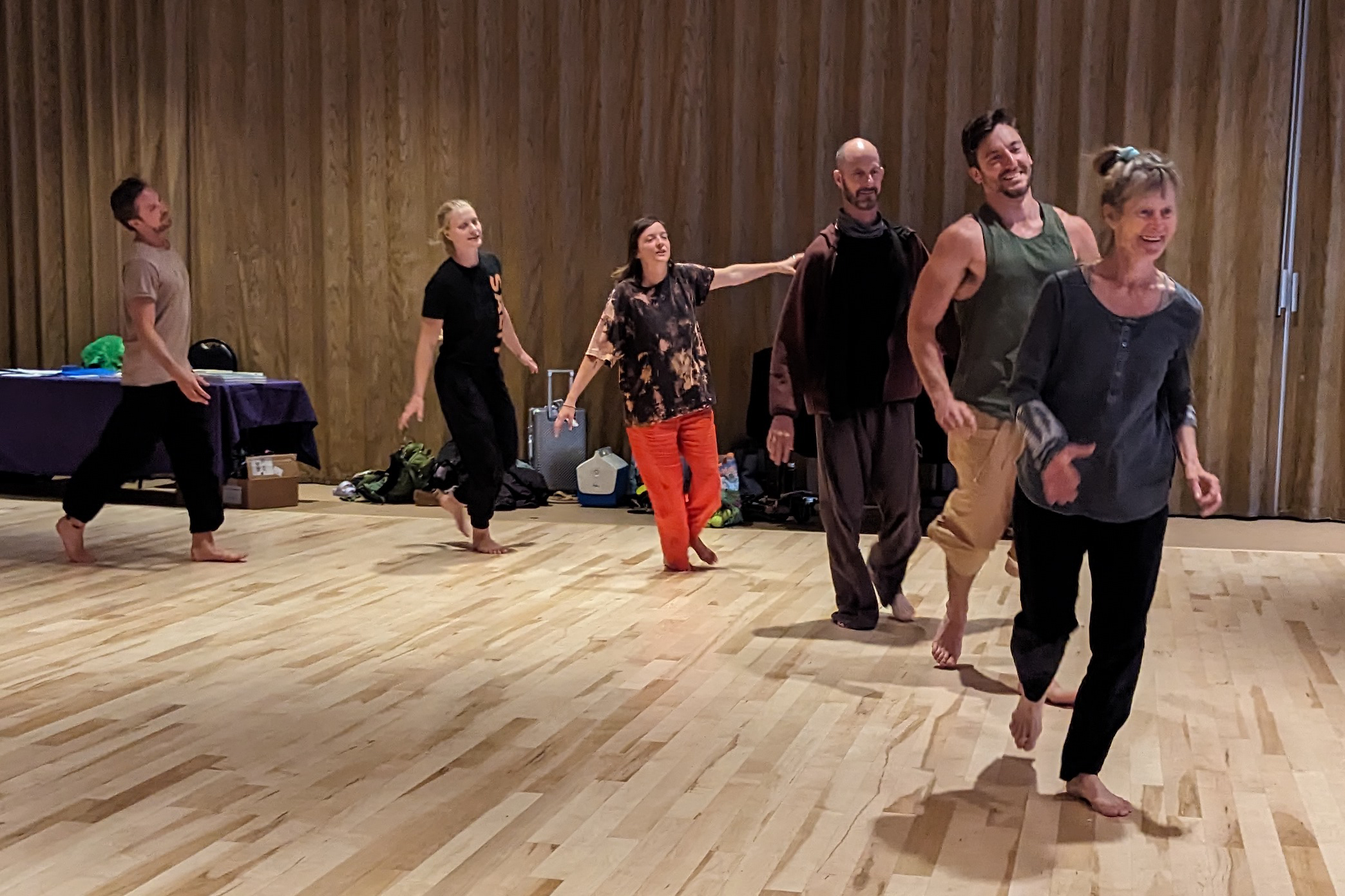 group movement activity with Annie Brook