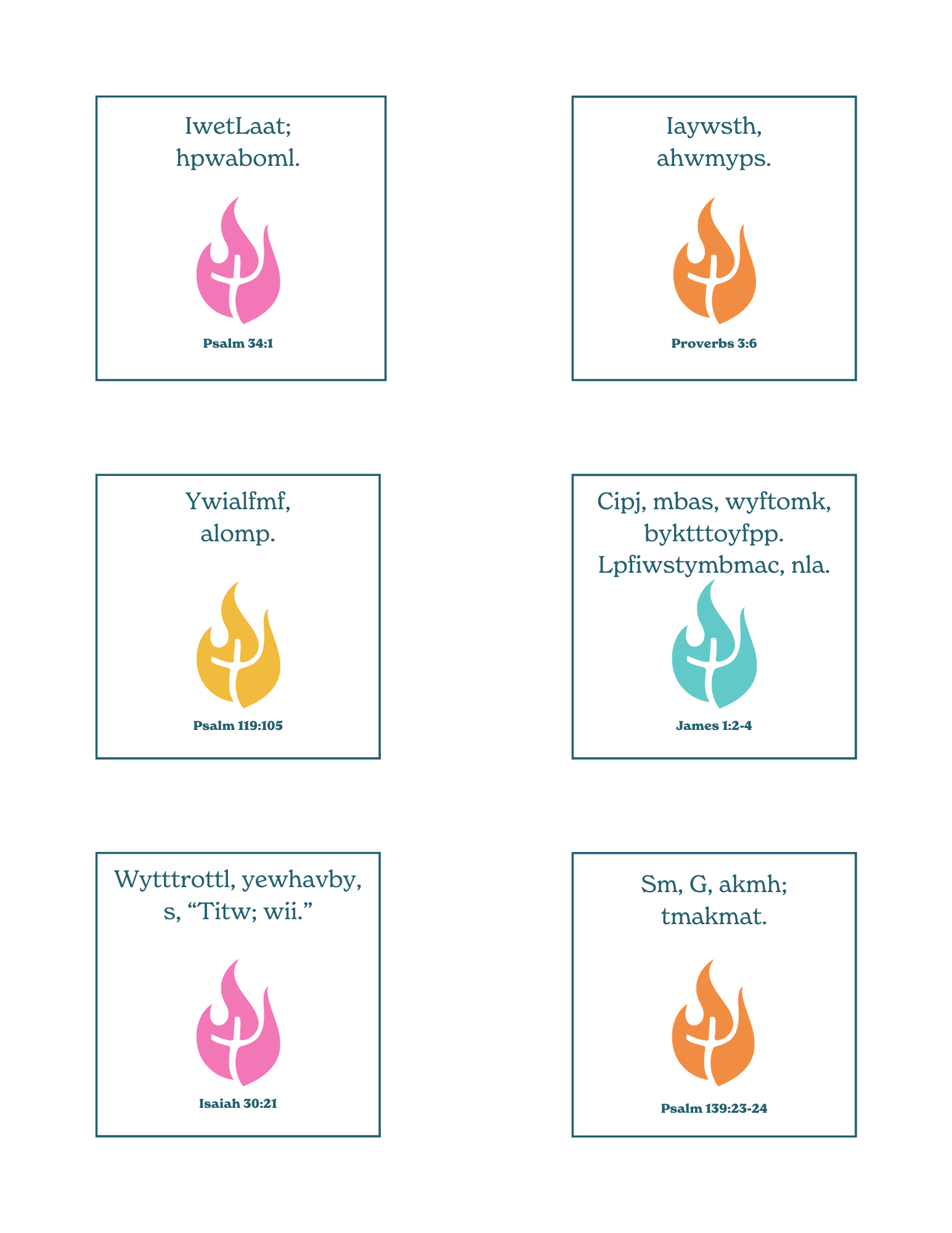 Memory Verse Flash Cards