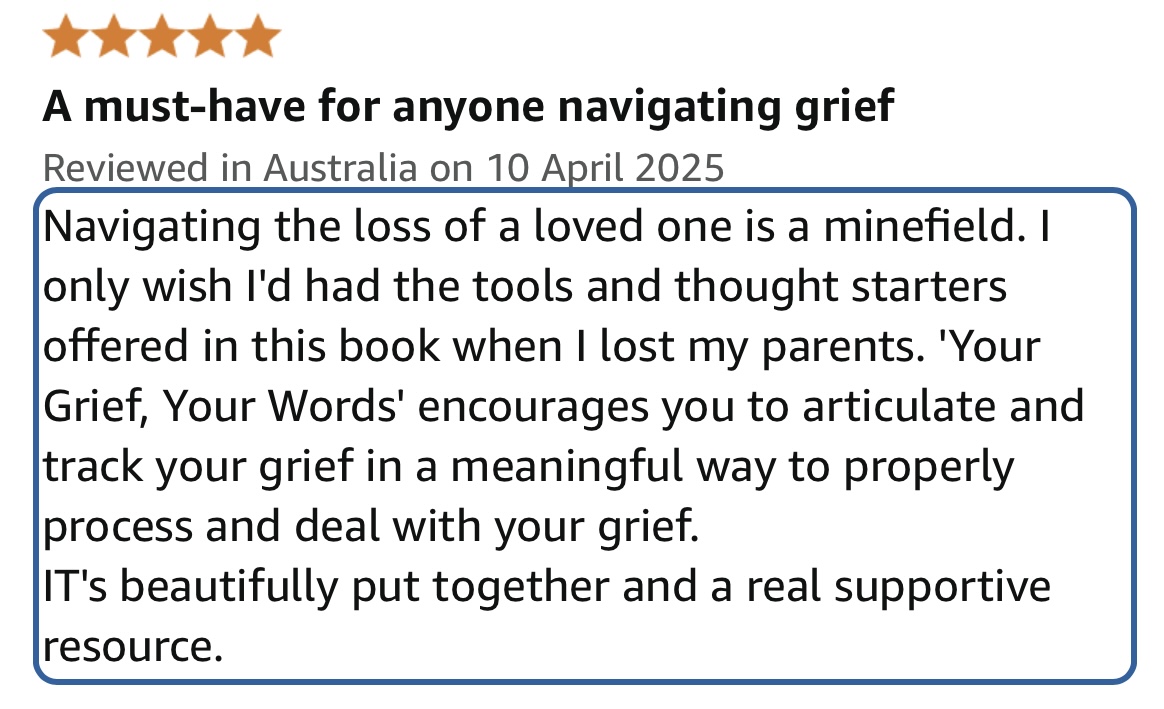 Your Grief Your Words Journal