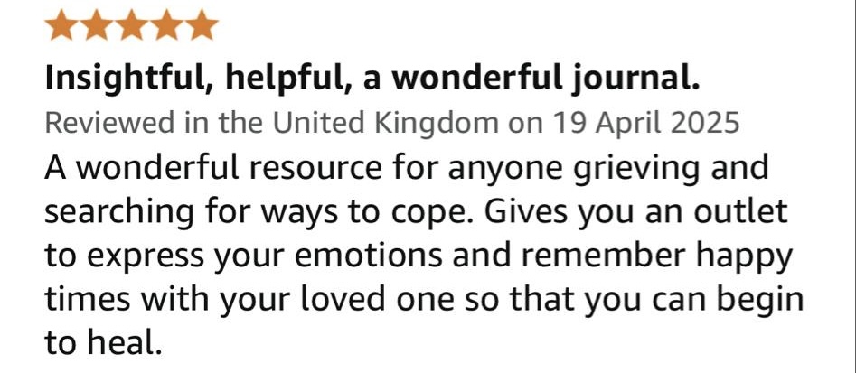 Your Grief Your Words Grief Journal