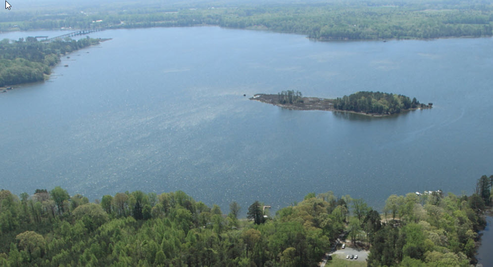 aerial view of the retreat center nestled in the mountains