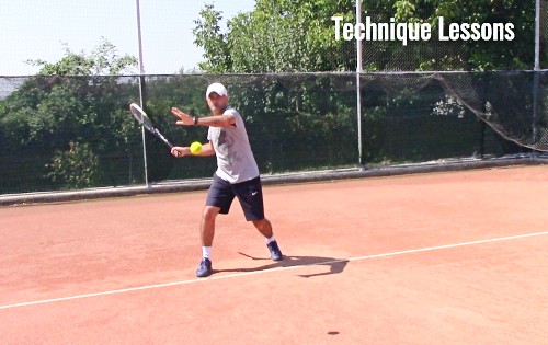 tennis technique lessons