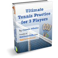 ebook: ultimate tennis practice for 3 players