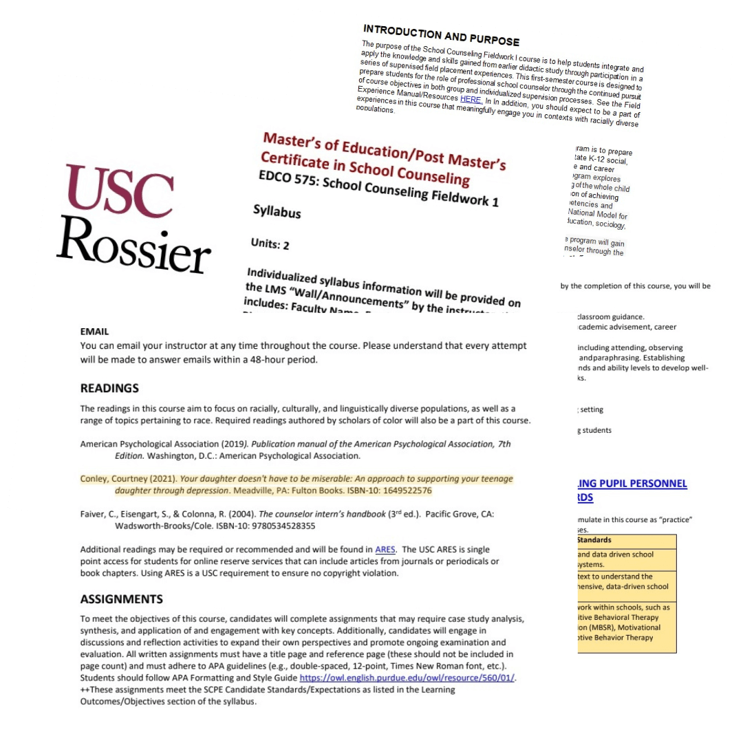 USC book recommendation