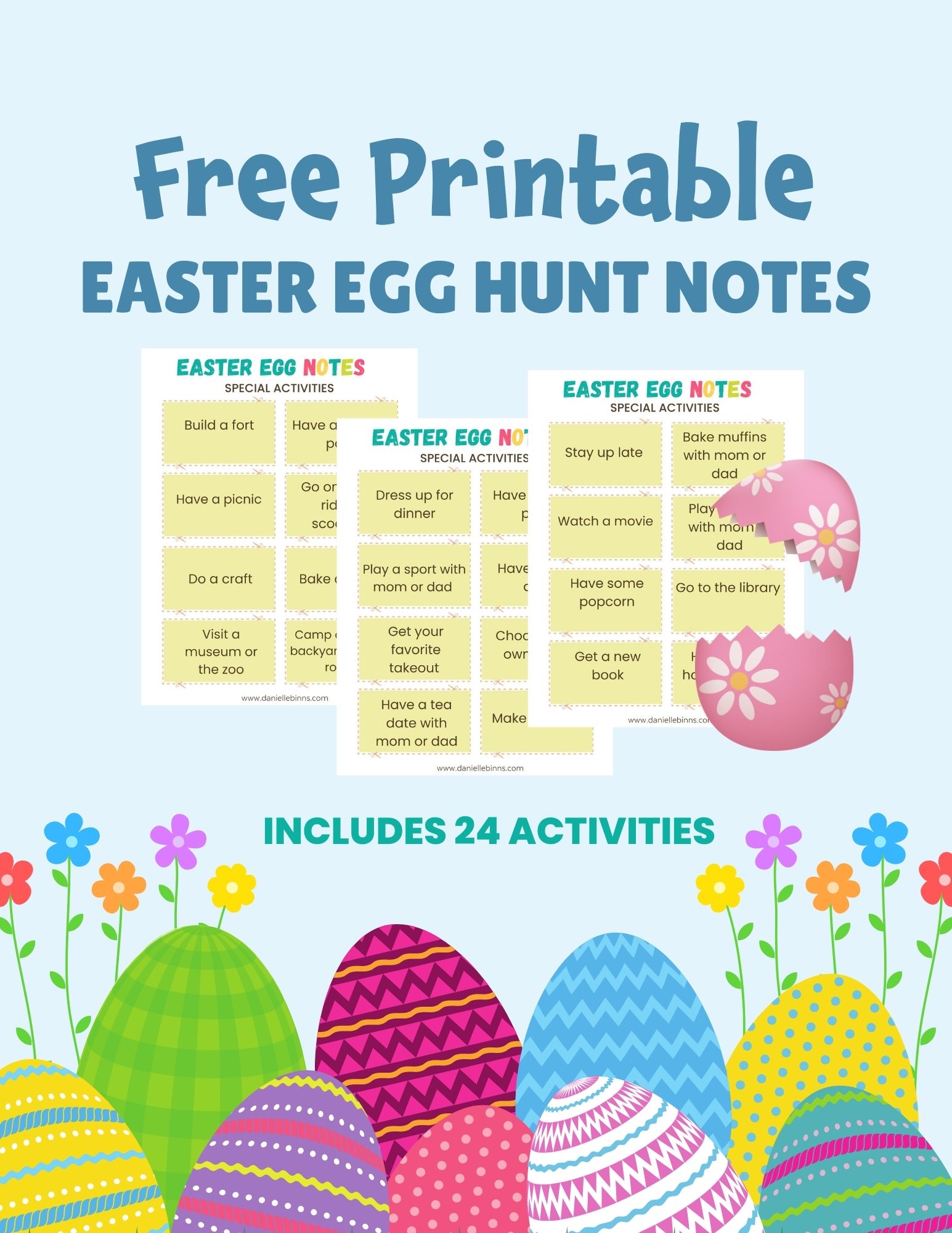 Easter Egg hunt notes printable
