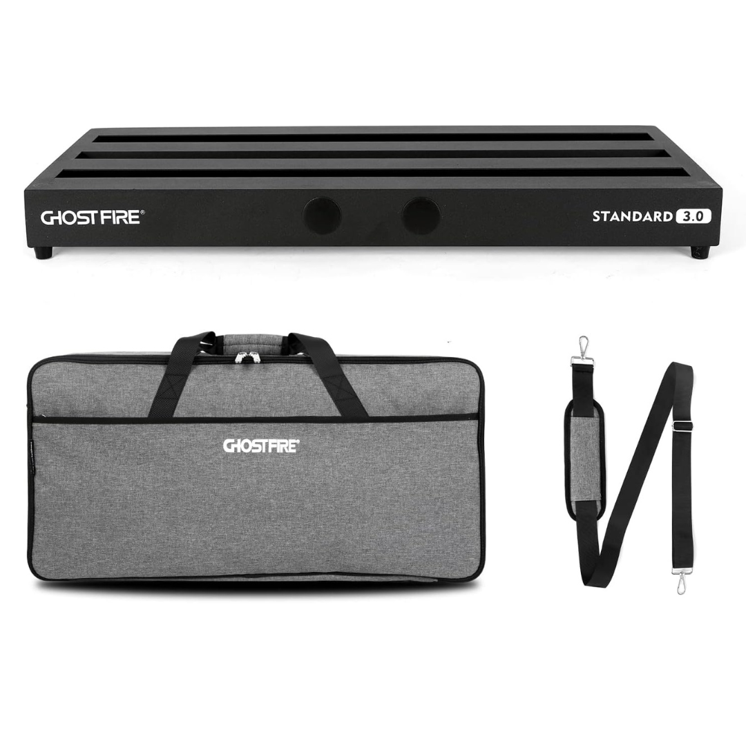 ghostfire guitar pedalboard running live looping rig