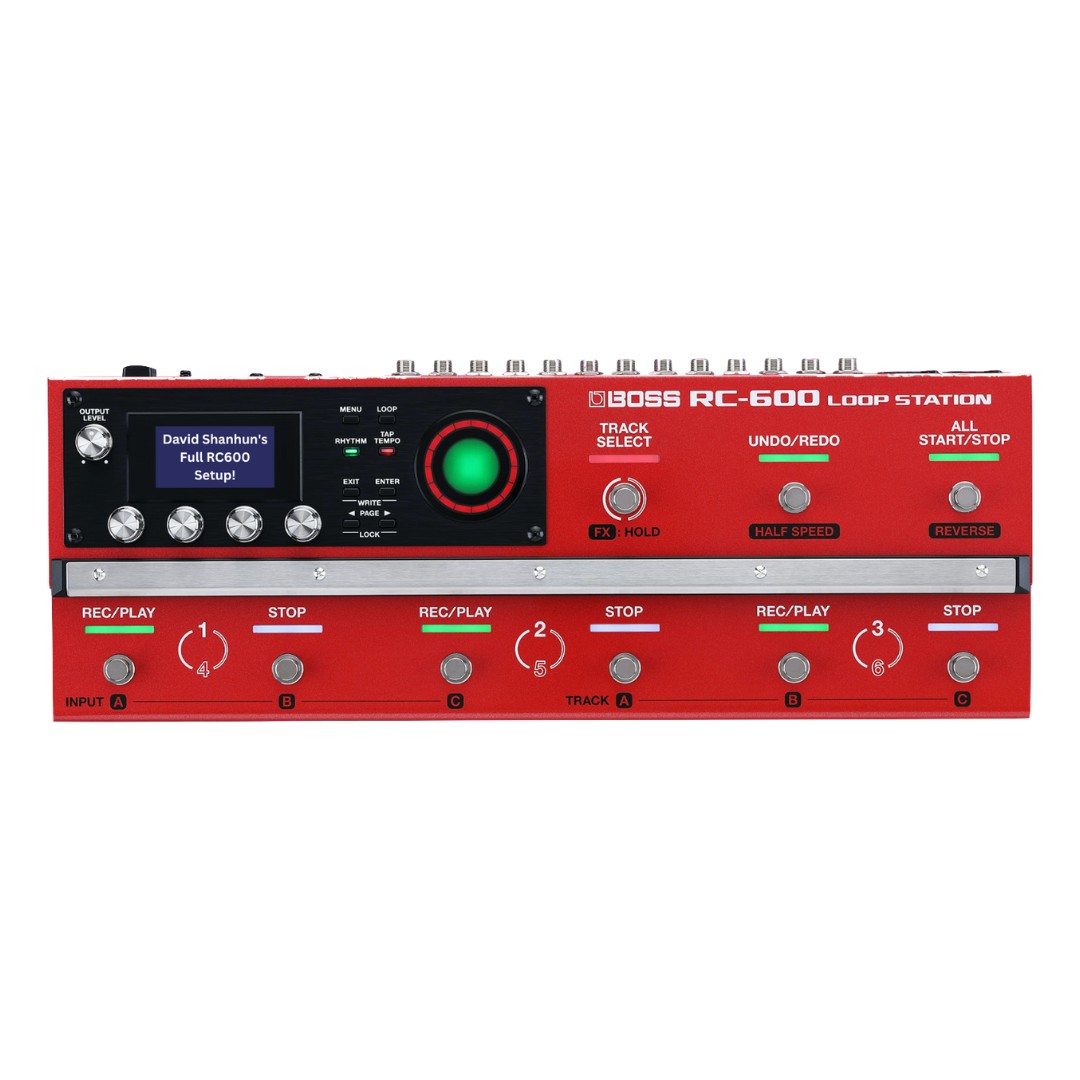 Boss RC600 Loop station live looping rig