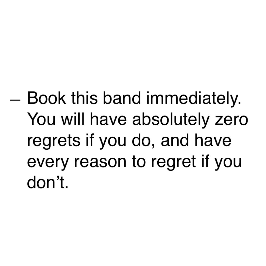 Grape Escape wedding testimonial