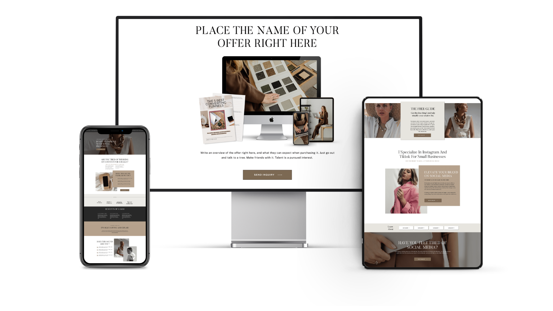 Harriet Sales page design