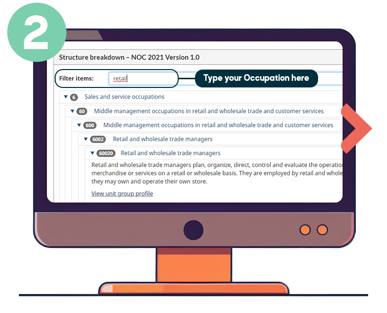 Type your occupation on the blank space.