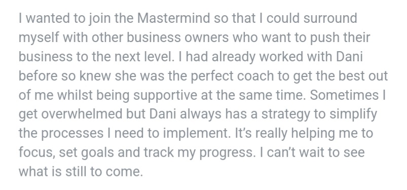 testimonial set goals get focused