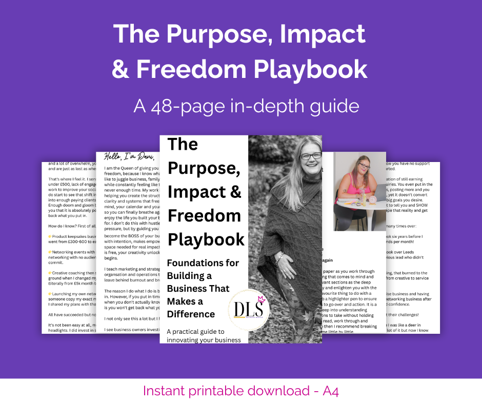 The Purpose, Impact & Freedom Playbook mockup preview