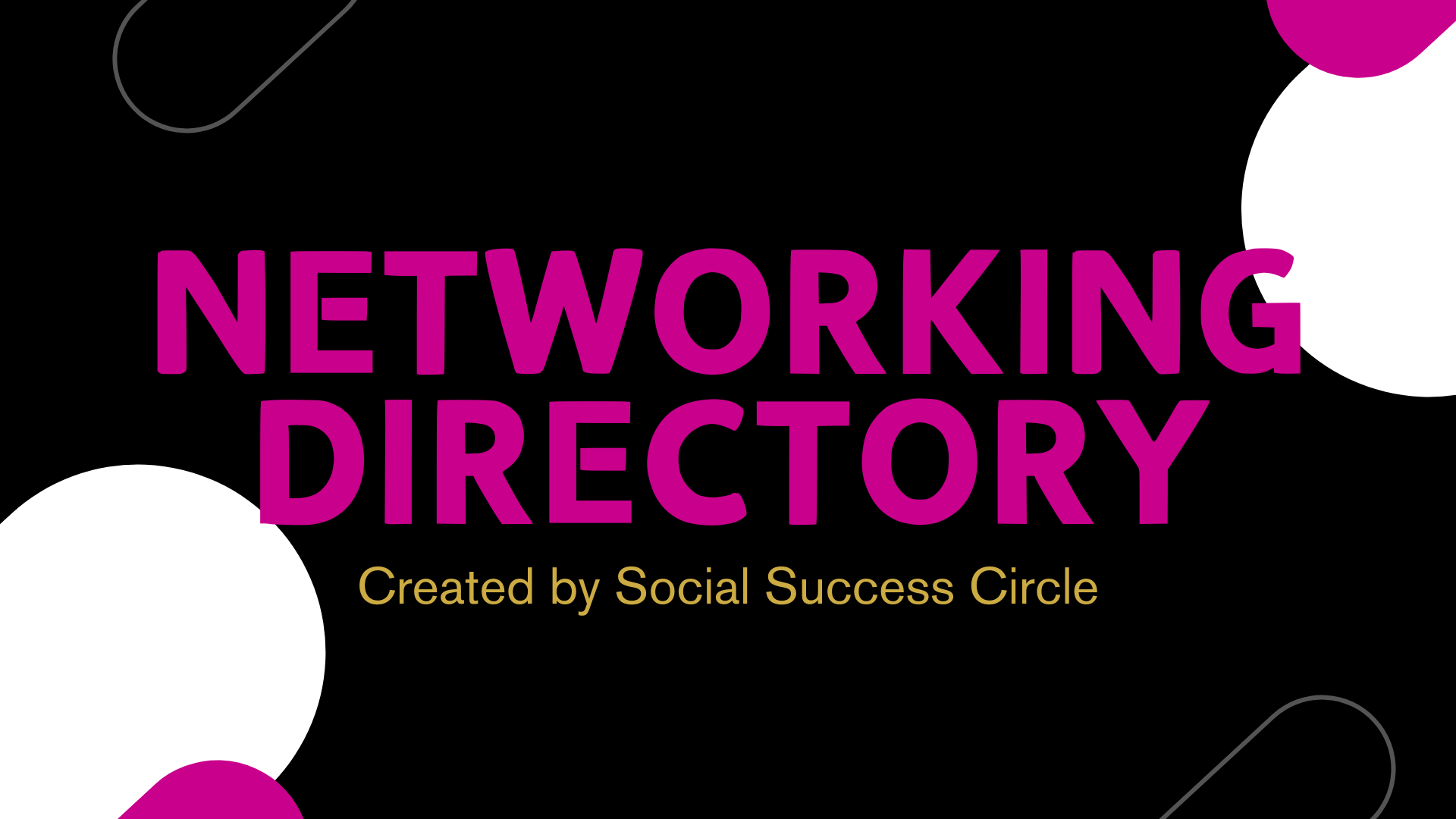 Networking event directory