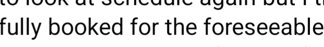 client win fully booked for foreseeable