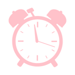 pink clock