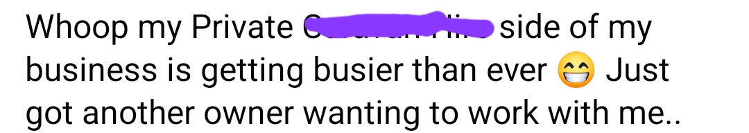 win new owner wanting to work with me