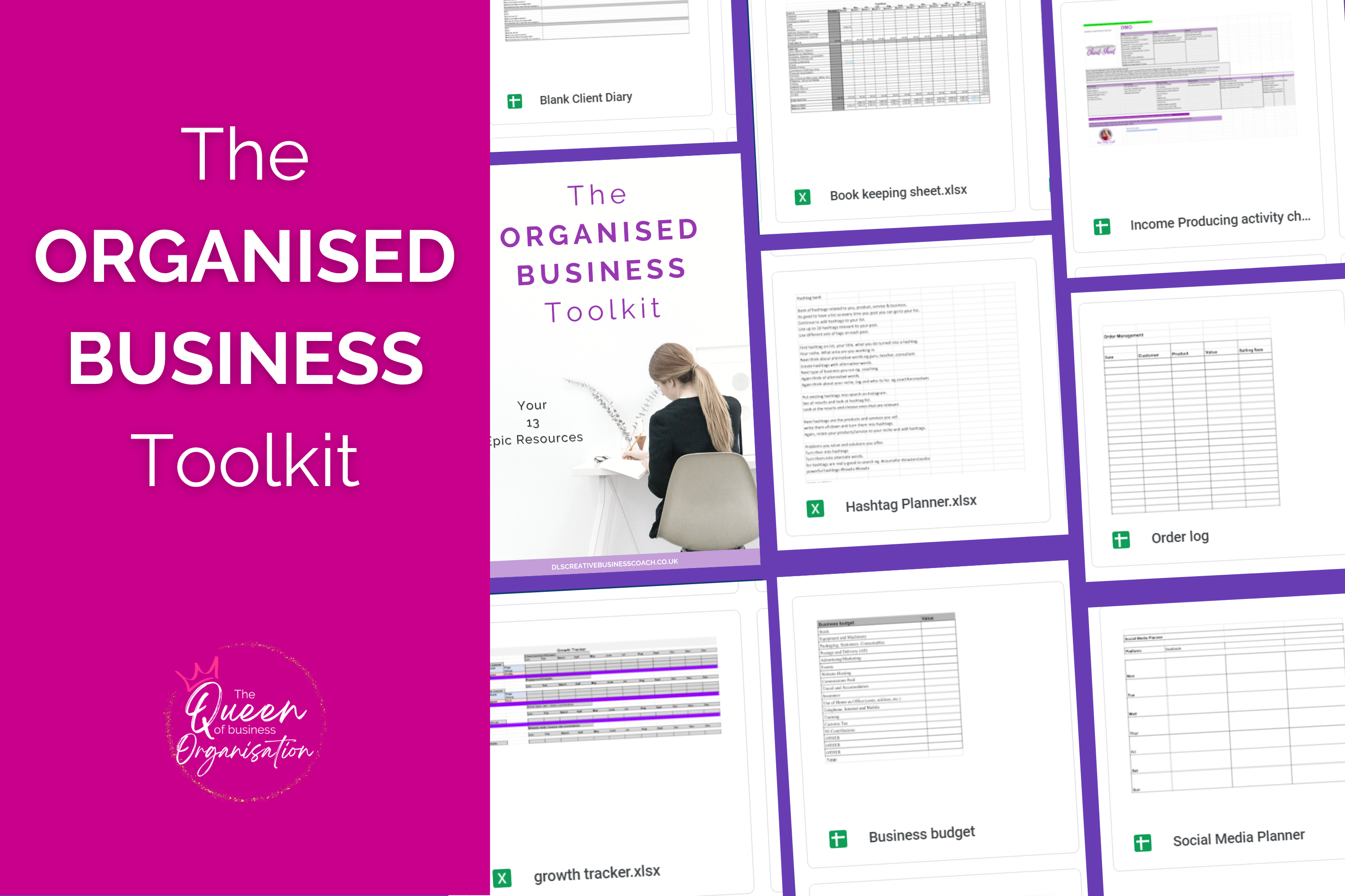 Organised business toolkit mock up