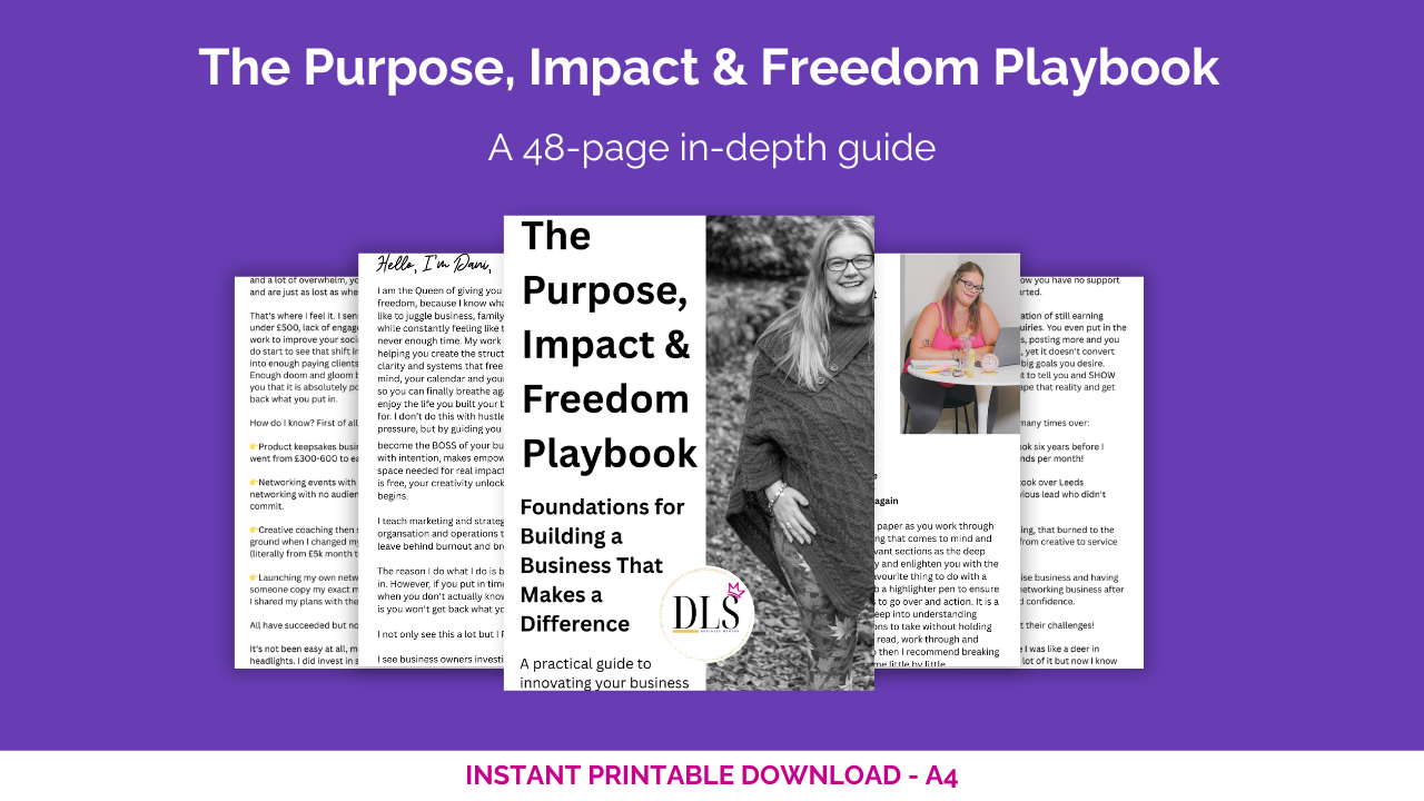 The purpose impact and freedom playbook