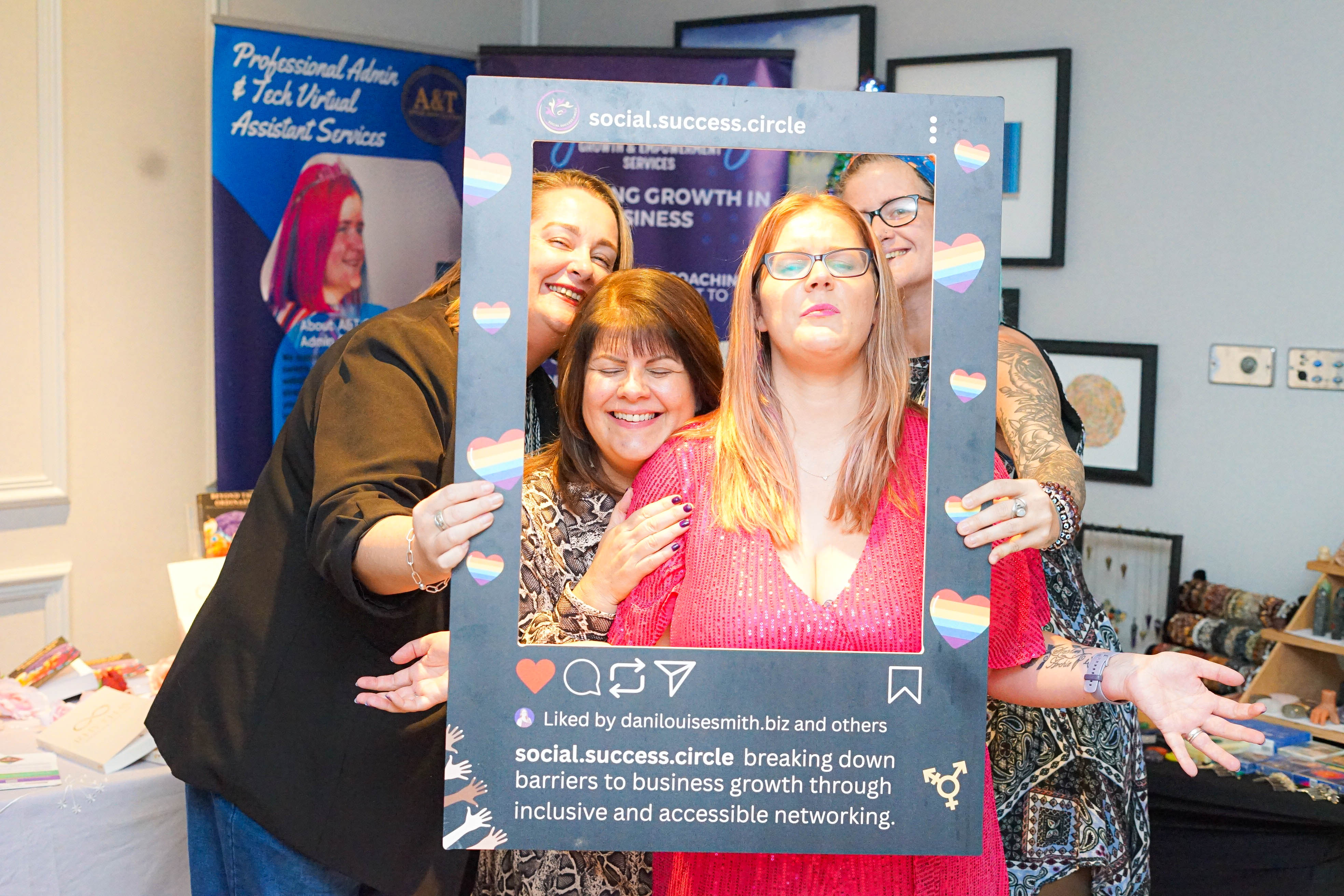 Selfie with selfie board