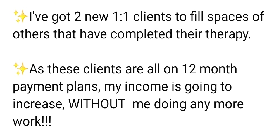 client win, increase income without more work