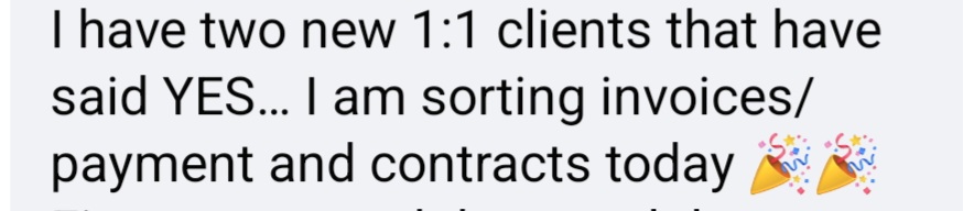 client win 121 clients said yes