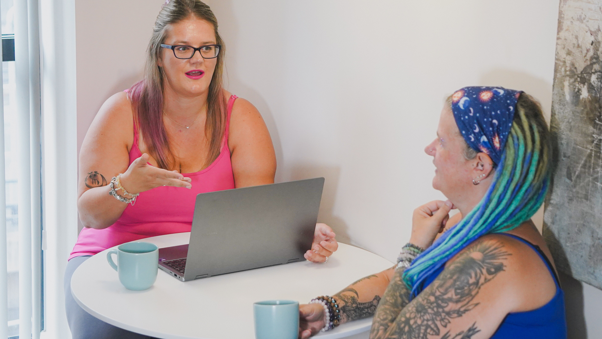 Dani coaching a client