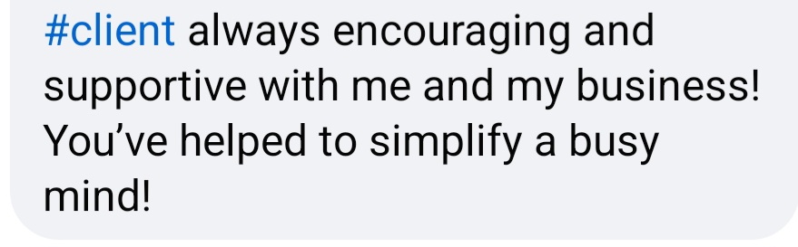 testimonial clarify busy mind