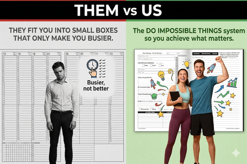 Do Impossible Things Journal, Us vs Them image
