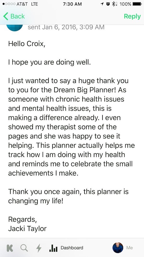 Do The Impossible Journal testimonial 9