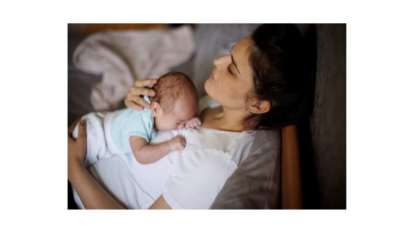 Calm woman resting, representing alternative to pushing through exhaustion
