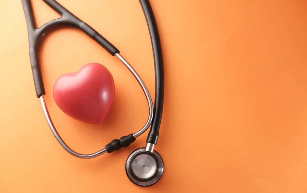 stethoscope and heart symbol representing holistic health care