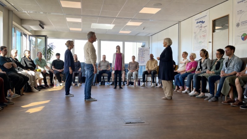 Enneagramm-Aufstellung mit Stellvertretern im Wachstumsseminar in Göttingen