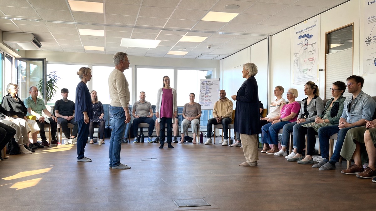 Enneagramm-Aufstellung an Tag 3 des Wachstumsseminars