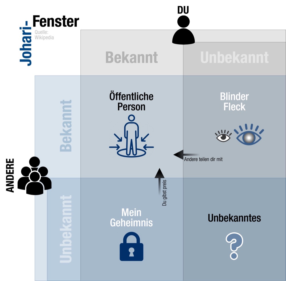 Johari-Fenster - Dein blinder Fleck im Enneagramm Test