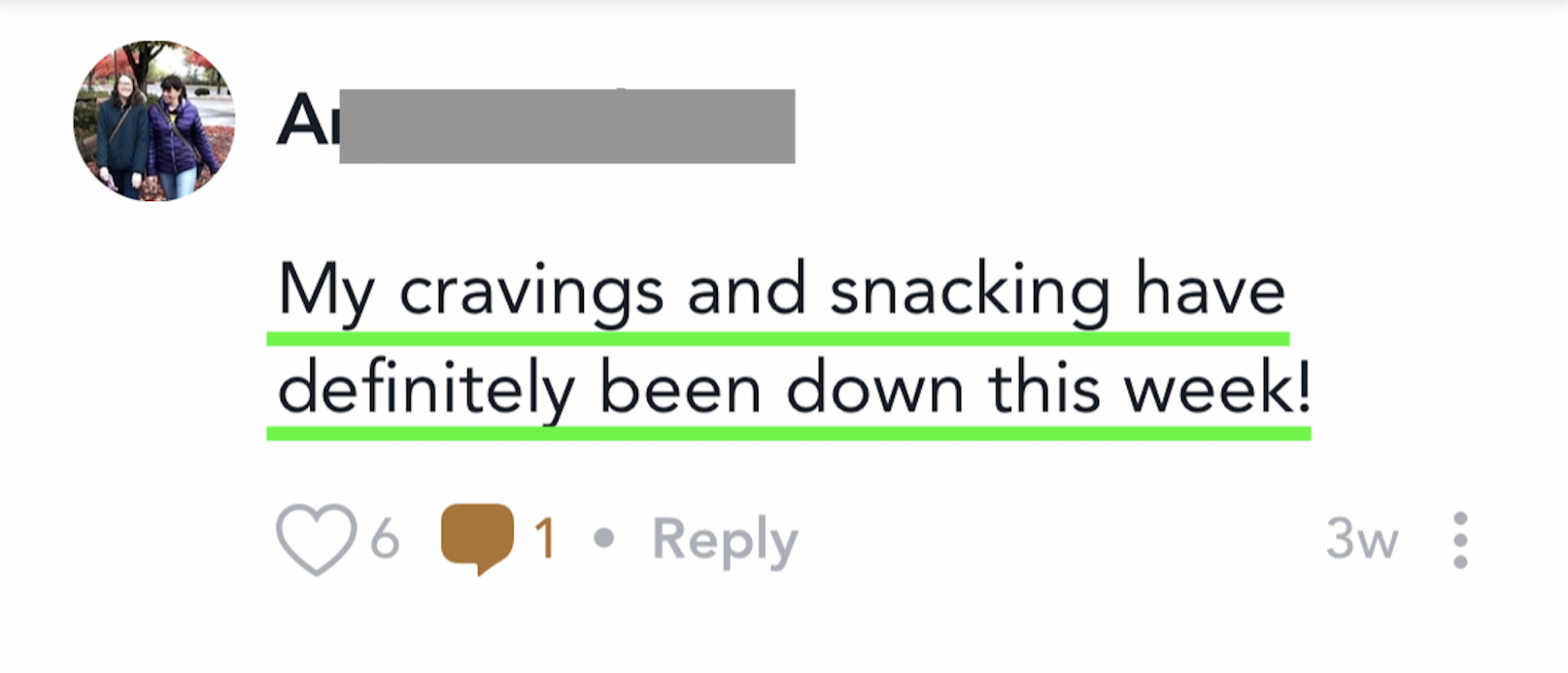 Meal Plan Testimonial