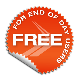 Badge showing free Kinetick data for end-of-day users on the NinjaTrader platform