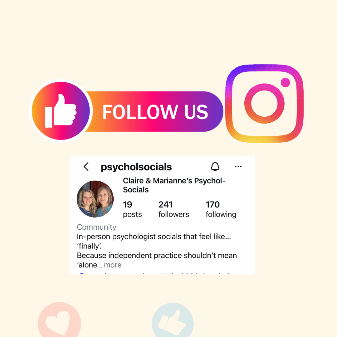 image of the psycholsocial instagram account and the words follow us