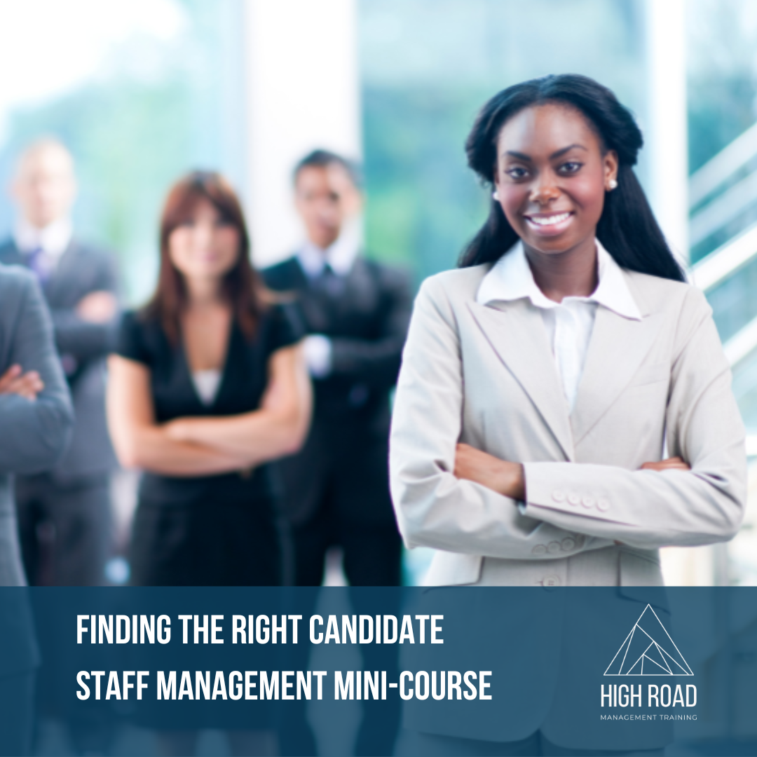 Finding the Right Candidate mini course graphic