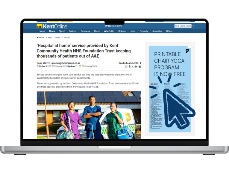 Clipboard with pencil, on pink background