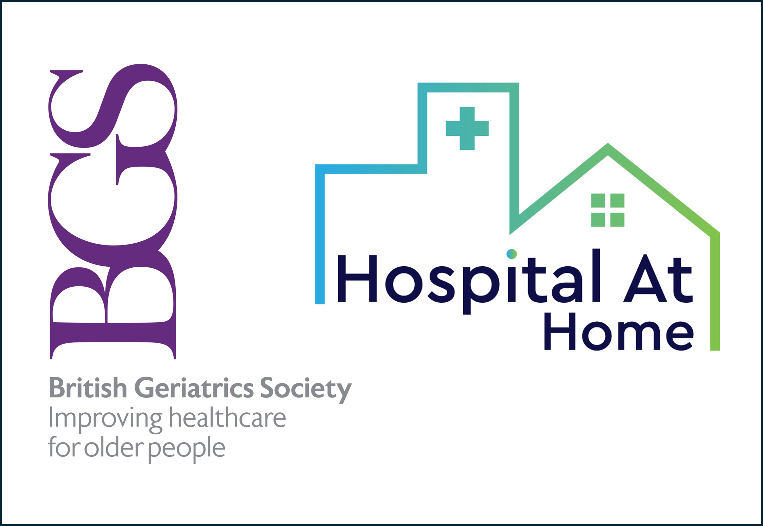 British Geriatrics Society and UK Hospital at Home Society logos