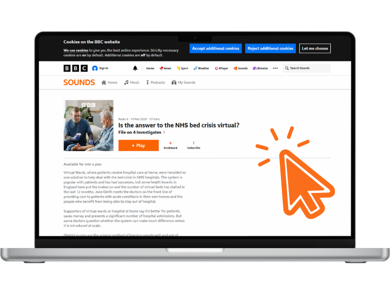 Clipboard with pencil, on pink background