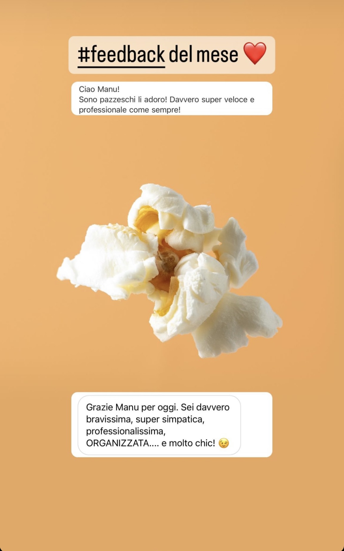 Feedback Manuela Bonci