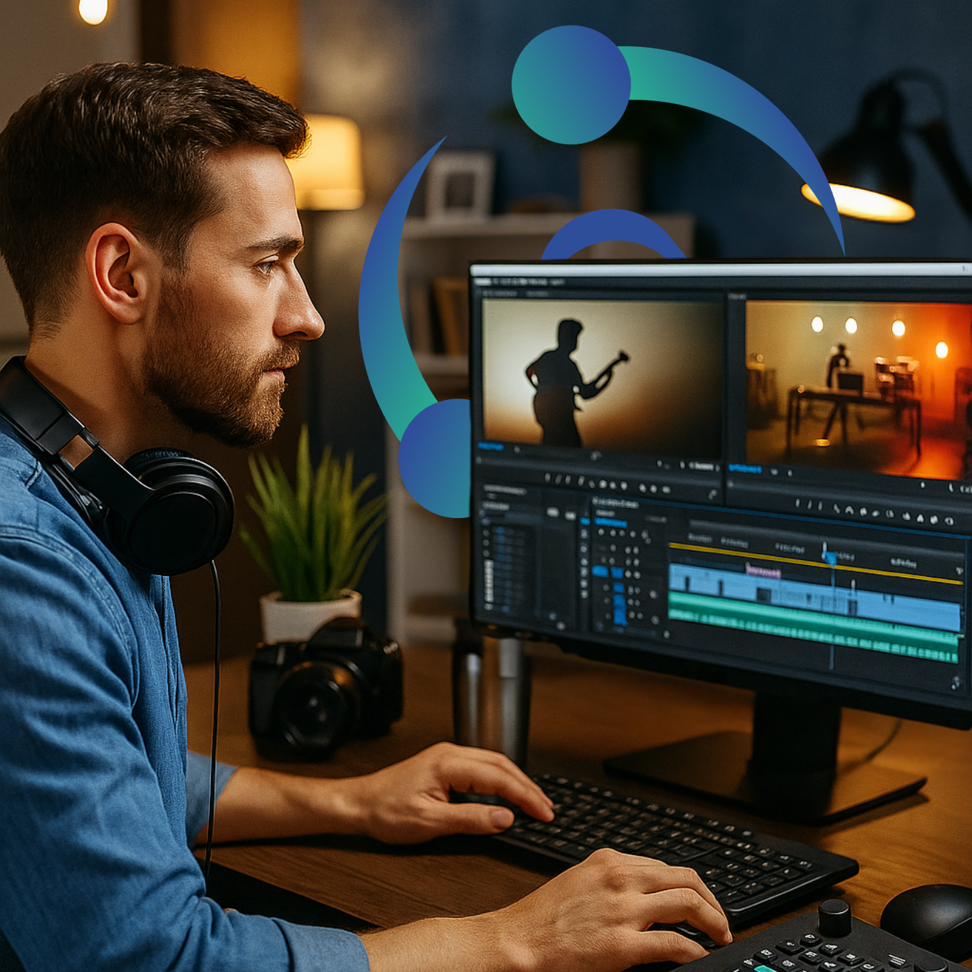 Edición de video profesional con enfoque creativo