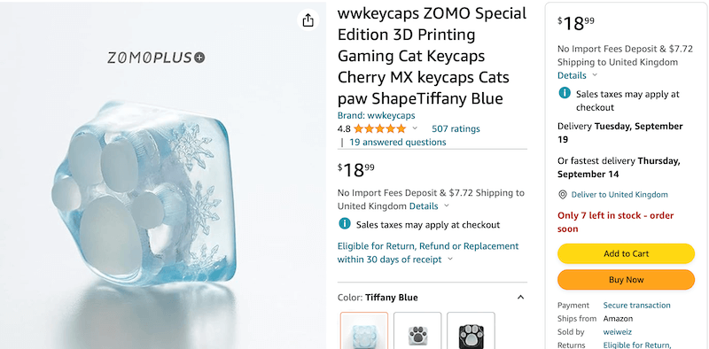 3D Printed Product Amazon