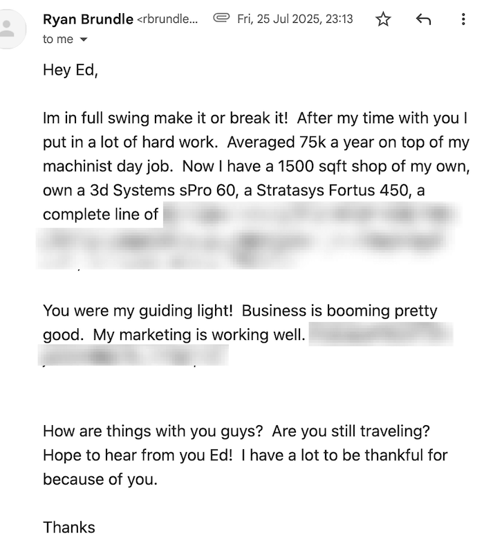 Institute of 3D Printing Client's Proof Screenshot