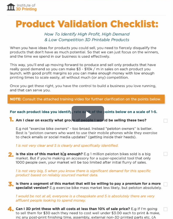 Product Validation Checklist