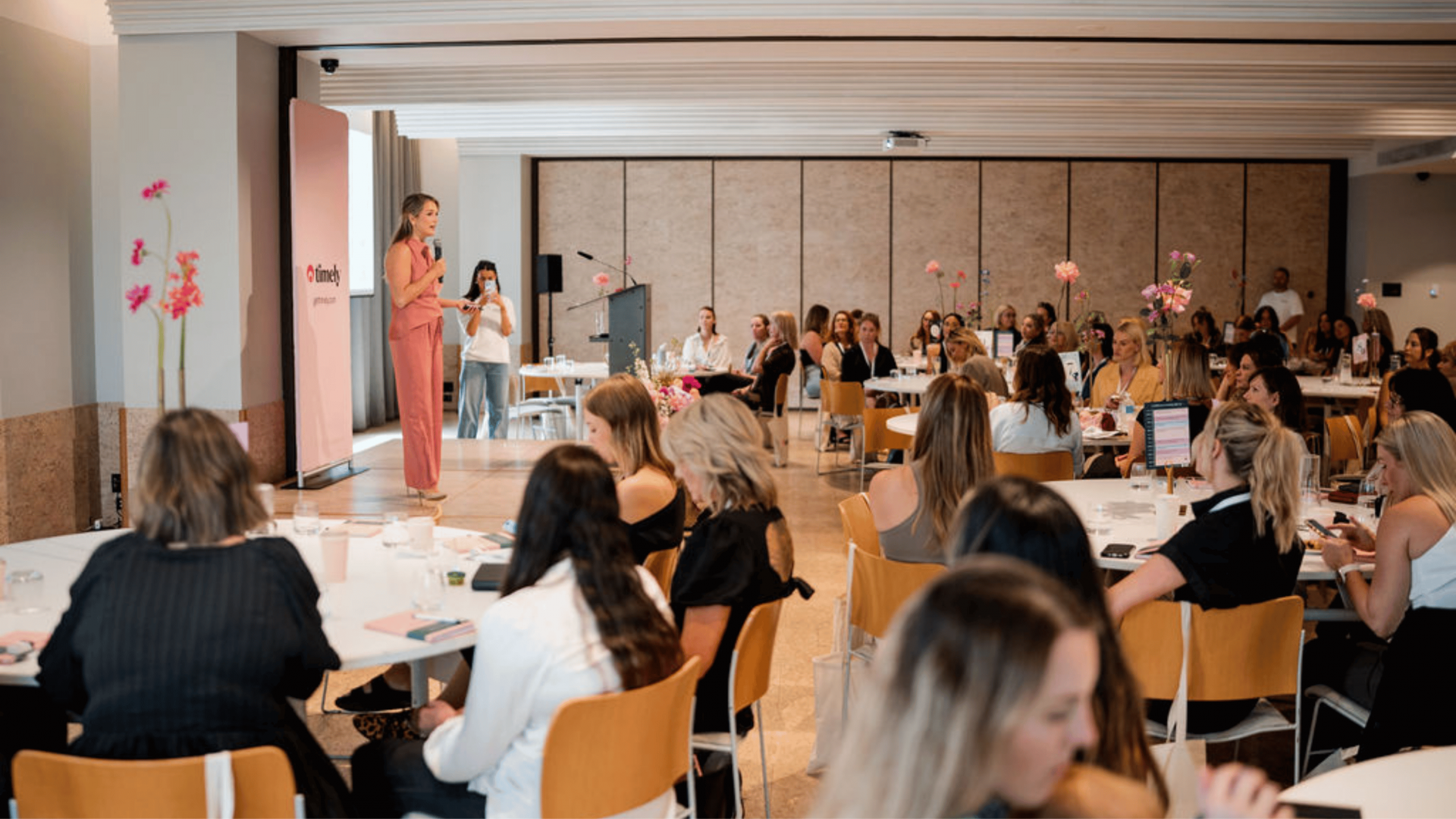 Jade Spehr speaking at the Timely Be Bold Business Event in Brisbane