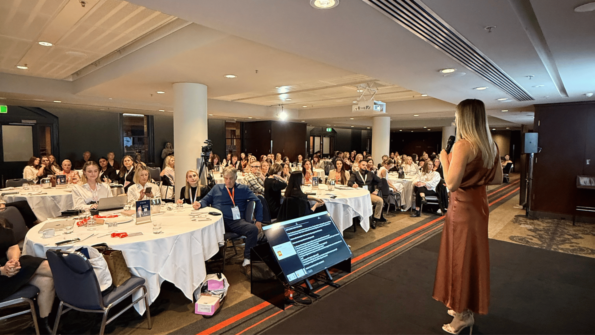 Jade Spehr speaking at Aesthetic Business Masters Brisbane