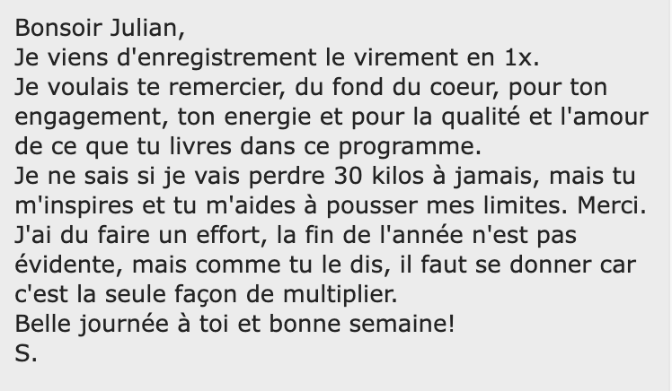 Avis programme Better Body Now Julian Rochat Uniscience